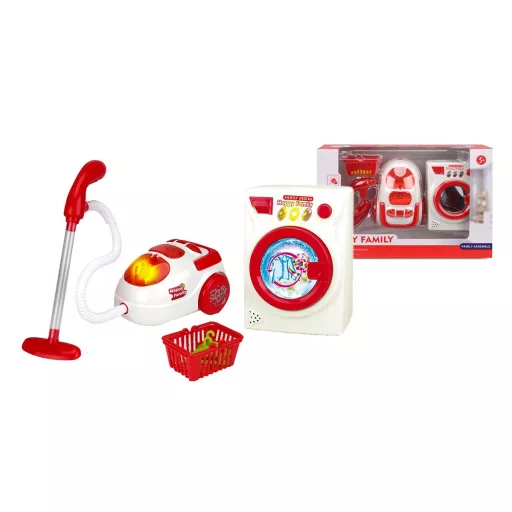 Set de masina de spalat si aspirator de jucarie