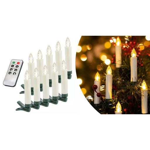 Set de lumanari fara fir cu telecomanda, 30 buc, in mai multe culori
