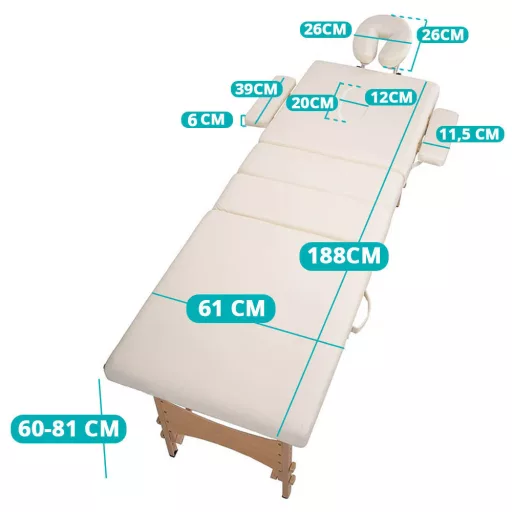 Masa de masaj cu 4 zone