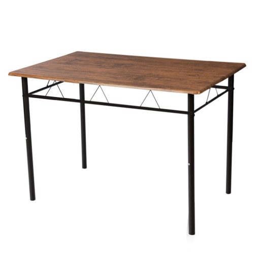 Masă de dining cu cadru metalic și 4 scaune