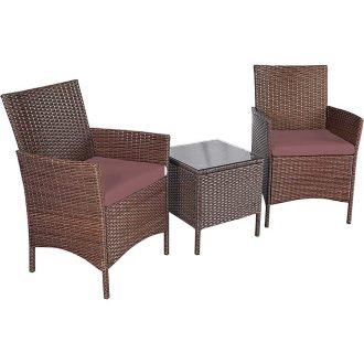 Set mobilier de gradina din polyratan