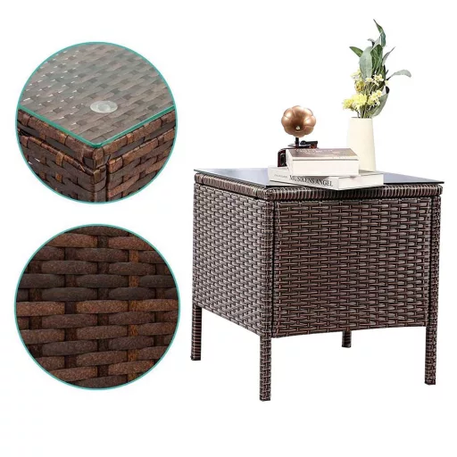 Set mobilier de gradina din polyratan