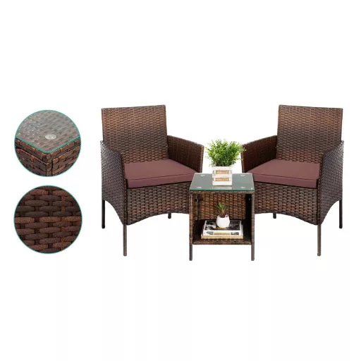 Set mobilier de gradina din polyratan