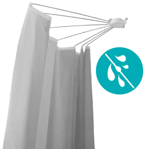 Suport perdea de dus in forma de umbrela