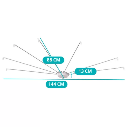 Suport perdea de dus in forma de umbrela
