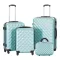 Set valiza de calatorie cu geanta cosmetica-verde menta