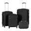 Set valiza de calatorie cu geanta cosmetica-negru
