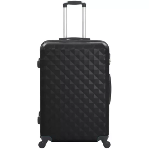 Set valiza de calatorie cu geanta cosmetica-negru