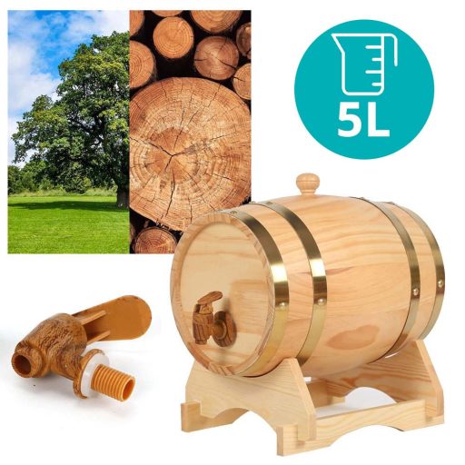 Butoi stejar cu robinet, 5l
