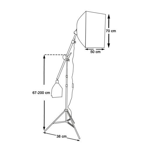 Iluminat studio cu geanta