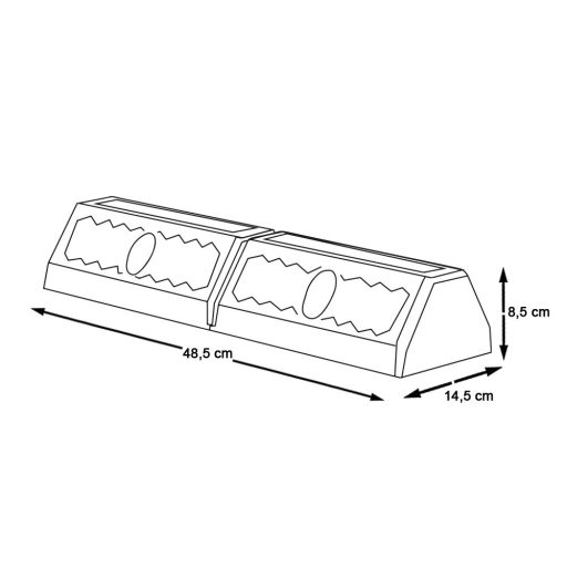 Bara de protectie parcare, 2 buc