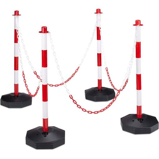 Stalp de trafic cu lant, 4 buc