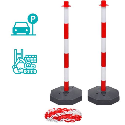 Stalp de trafic cu lant, 4 buc