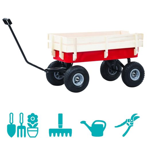Carucior metalic de gradina-capacitate de incarcare 150 kg