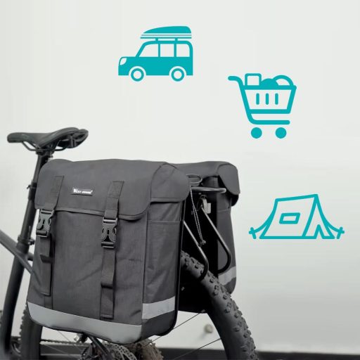 Geanta pentru bicicleta cu doua fete