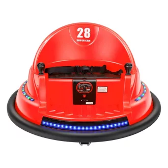   Dodgem electric pentru copii, 6V, cu baterie si telecomanda, rosu