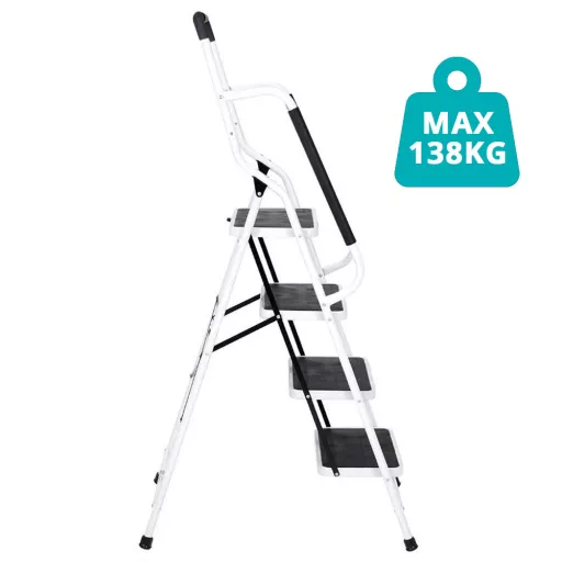 Scara metalica cu 4 trepte, cu balustrada detasabila