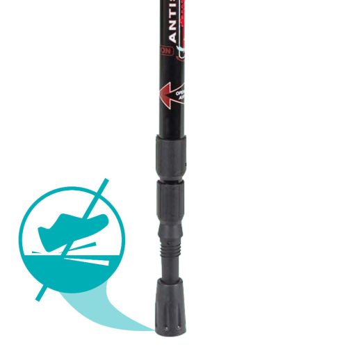 Baston telescopic pentru drumetii, 1 pereche