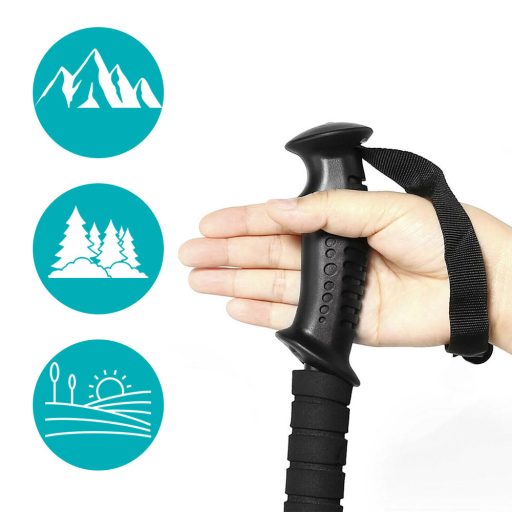 Baston telescopic pentru drumetii, 1 pereche