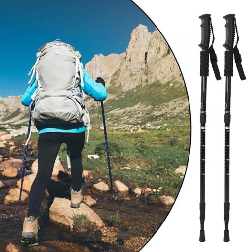 Baston telescopic pentru drumetii, 1 pereche