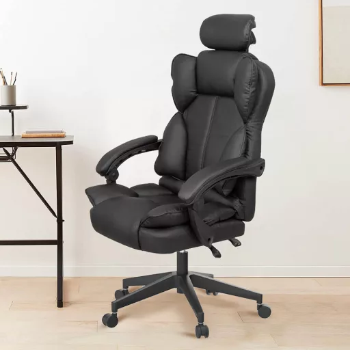 Scaun rotativ directorial Lux-negru