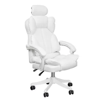 Scaun rotativ directorial Lux-alb