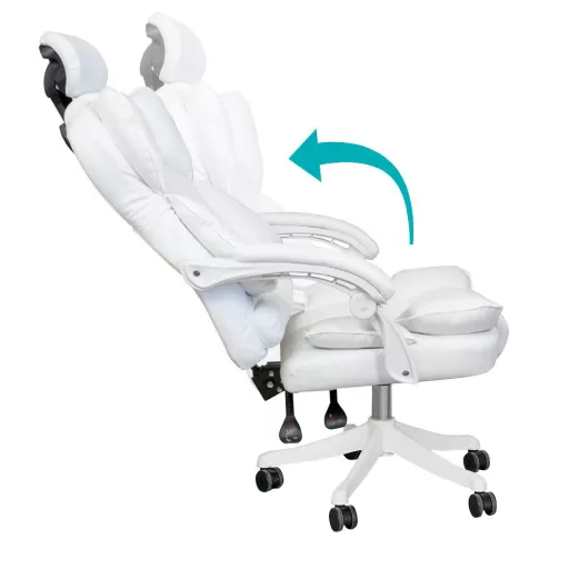 Scaun rotativ directorial Lux-alb