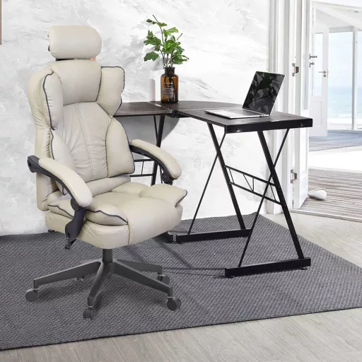 Scaun rotativ directorial Lux-gri
