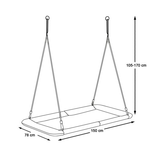 Leagan cuib 150*80cm, multicolor