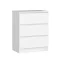 Comoda cu 3 sertare, alb, 60*77*40 cm