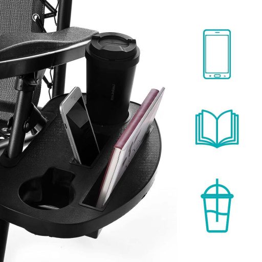 Scaun gravitatie zero cu parasolar si suport pentru pahar, 2 buc, in mai multe culori