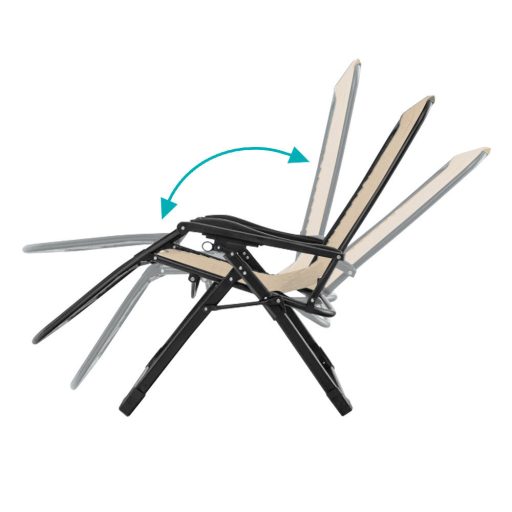 Scaun gravitatie zero capitonat-bej