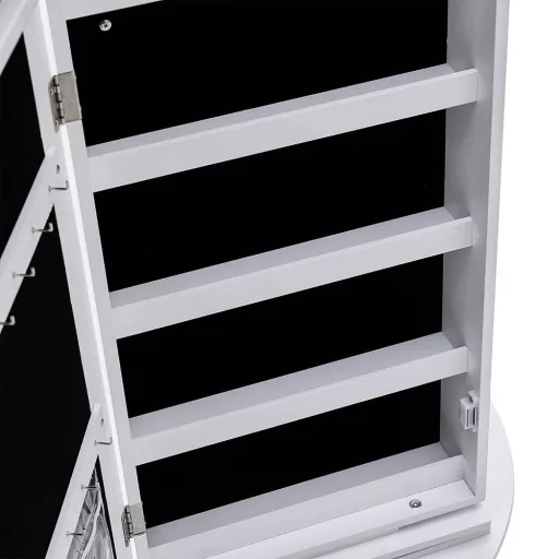 Suport rotativ pentru bijuterii si genti cu oglinda de podea