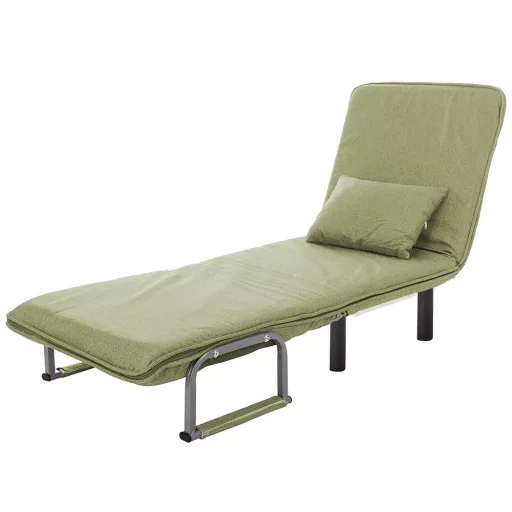 Fotoliu pat 2 în 1-verde