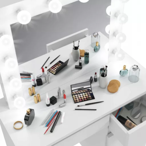 Masă de toaletă Barcelona, Alb