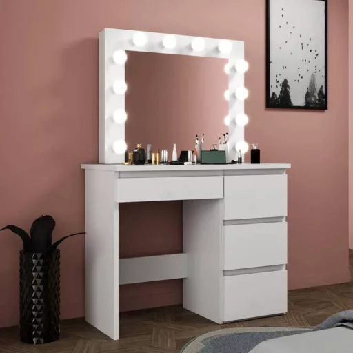 Masă de toaletă Barcelona, Alb