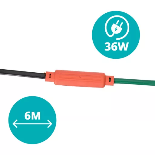 Cablu incalzitor de gradina pentru plante 36W, 6m