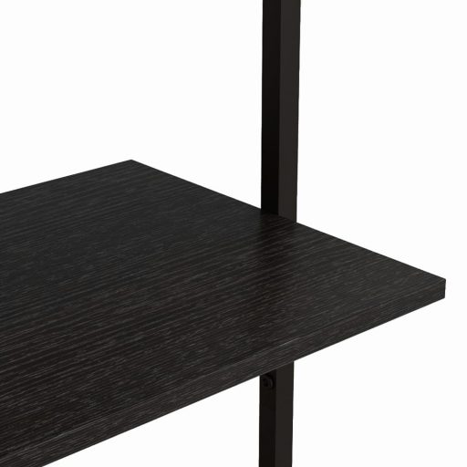 Raft depozitare perete cu 5 nivele, negru