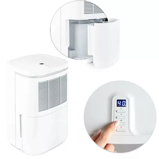 Dezumidificator cu afisaj LED, rezervor de 2,2l