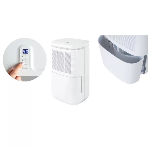 Dezumidificator cu afisaj LED, rezervor de 2,2l