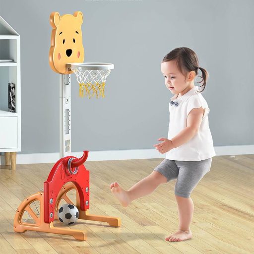 Set de joaca pentru copii 4 in 1 cu inaltime reglabila, in mai multe culori