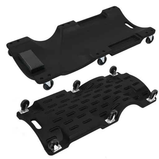 Pat mecanic din plastic, negru