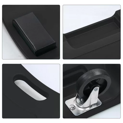 Pat mecanic din plastic, negru