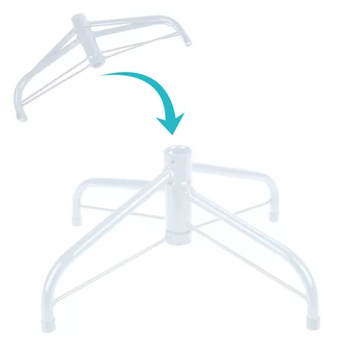 Brad artificial albastru, 120cm 230ramuri