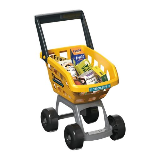 Supermarket de jucarie galben, 65 piese