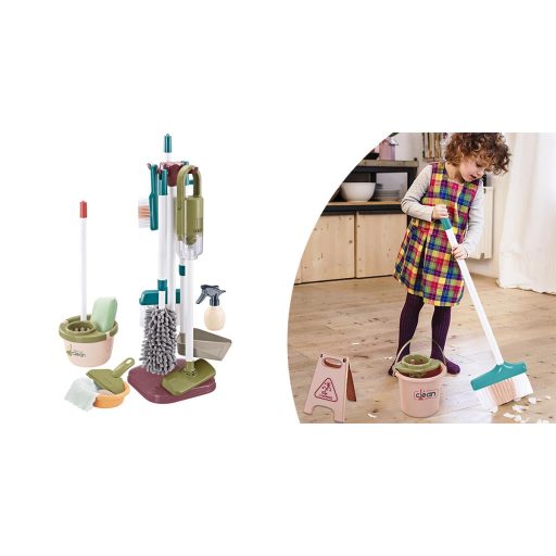 Set de curatenie de jucarie cu aspirator vertical