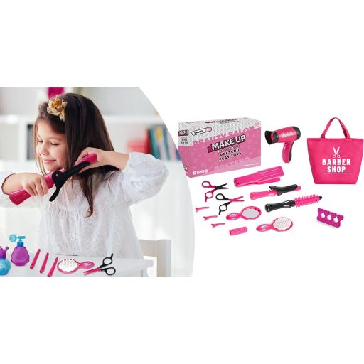 Set de frumusete de jucarie cu geanta de umar, 17 piese