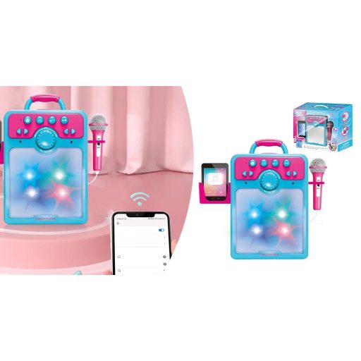 Set karaoke de jucarie cu 2 microfoane