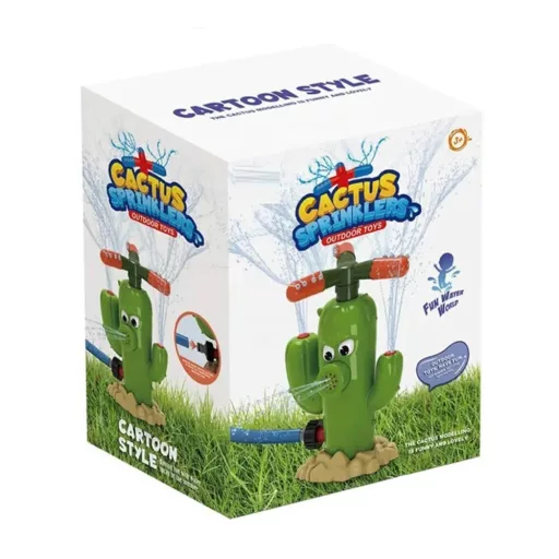 Joc cu apa in aer liber, cactus