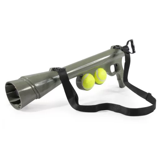 Pistol de jucarie lansator de mingi pentru caini
